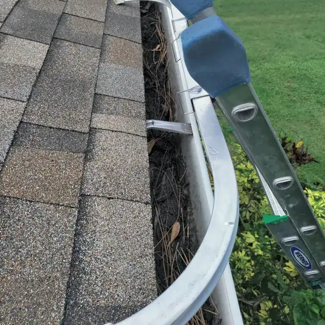 Gutter cleanout and repair — project 4