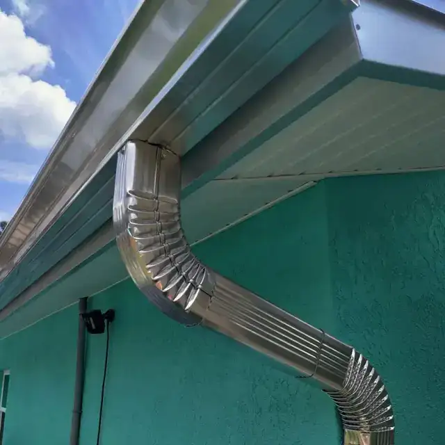 Seamless gutter installation by Heavy Metal Gutters — project 7